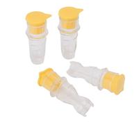 RASTKY Spremiagrumi Manuale Portatile Spremiagrumi Portatile Efficiente per la Cucina Domestica, Lime con Tappo a Vite 4 Pezzi, per gli Amanti degli Agrumi (YELLOW)