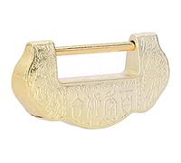 RASTKY Squisito Set di Lucchetti Cinesi in Ottone Antico della Dinastia Ming Qing per Scatole di Legno, Chiave Dal Design retrò per Cassetta degli Attrezzi Regalo, Ciondolo con Chiave Lucchetto da