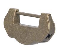 RASTKY Squisito Set di Lucchetti Cinesi in Ottone Antico della Dinastia Ming Qing per Scatole di Legno, Chiave Dal Design retrò per Cassetta degli Attrezzi Regalo, Ciondolo con Chiave Lucchetto da