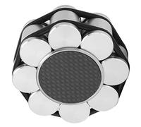 RASTKY Stabilizzatore del Disco di Perforabile con Morsetto di Peso Record Premium con Fondo di Vibrazione Migliorato Dal Fondo in Silicone, in Lega di Alluminio Elegante e Design in Acciaio