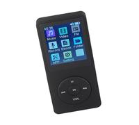 RASTKY Studenti Giocatori MP4, Lettore di Musica Multimediale Portatile con LCD da 1,8 Pollici, Supporta una Piccola Scheda di Memoria a 32G, Sottile Design Facile (BLACK)