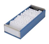 RASTKY Supporto per Carta Indice Robusta per le Carte da Visita con una Copertura Trasparente Elevata (BLUE)