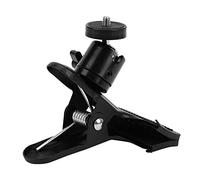 RASTKY Supporto per Clamp/Holder per Fotocamera con Testa a Sfera con Vite da 1/4 di Pollice, Supporto a Morsetto Leggero per Laptop, Uso Generale