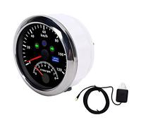 RASTKY Tachimetro GPS Digitale Contagiri 0-8000 Giri/min per Yacht, Barche, Auto, Design Impermeabile e Antipolvere, per e Altri Veicoli ((nero CX8187))