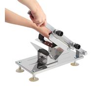 RASTKY Tagliacarne Manuale Affetta Efficacemente Manzo E Montone Congelato Per Uso Domestico In In Lega Di Acciaio Inossidabile Per La Casa Ristorante Hotel 17x30x42,5 Cm (Affettatrice