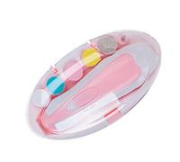 RASTKY Tagliaunghie per Bambini, Testine Abrasive Sicure per Manicure per Bambini, 6 Tipi di Testine Abrasive per Tutte le Fasi di Crescita (Roseo)