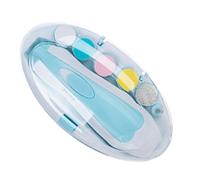 RASTKY Tagliaunghie per Bambini, Testine Abrasive Sicure per Manicure per Bambini, 6 Tipi di Testine Abrasive per Tutte le Fasi di Crescita (BLUE)