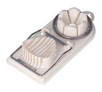 RASTKY Tagliauova in Acciaio Inossidabile Efficiente Facile da Usare per Uova Sode, Aiutante in Ideale per Chef Realizzato in Acciaio Inossidabile PP+304 per Macchina per Insalata (WHITE)