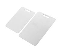 RASTKY Tagliere Durevole in Acciaio Inossidabile per Cucina Domestica, Tagliere in Metallo 2 Pezzi per Cuochi Domestici, 13,38x9,05 Pollici e 11,81x7,87 Pollici