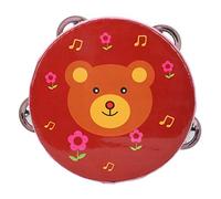 RASTKY Tamburo a Mano per Bambini, Modello Cartone Animato, Giocattolo Musicale per Tamburello Portatile, Giocattoli a Tamburo per Bambini Incoraggiano la creatività Nella Musica, 1 X a Mano, Pelle