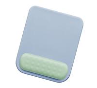 RASTKY Tappetino per Mouse Ergonomico con Supporto per il Polso, Morbido Sulla Pelle per Ufficio, Tappetino per Mouse per Computer di Forma Quadrata per Lavoro (Blu e Verde Lago)