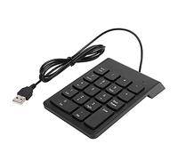 RASTKY Tastiera Digitale USB a 18 Tasti Elegante e Accattivante Accessorio Numerico Compatto Wireless per Laptop Utenti Mancini 1 X Tastiera Cablata (BLACK)
