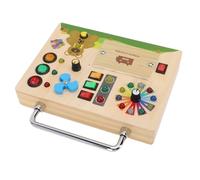 RASTKY Tavolo da Gioco Educativo in Legno con LED per Bambini Giocattolo Sensoriale per L'apprendimento Precoce con Strumento Semaforo per lo Sviluppo delle Competenze