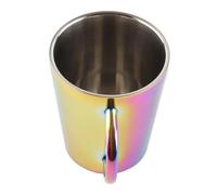 RASTKY Tazza da caffè in Acciaio Inossidabile di Grande capacità Tazza da Acqua a Doppio Strato da 300 Ml con Manico per attività All'aperto (304 Sinfonia di tazze a doppio strato)