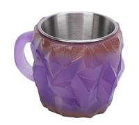 RASTKY Tazza da caffè in Resina di Cristallo Design Unico e Trasparente Maniglia Comoda per il Regalo degli Amanti del tè (PURPLE)