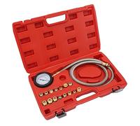 RASTKY Tester di Pressione Dell'olio Motore Affidabile 15 Adattatori da 0 a 150 Psi Kit per Auto