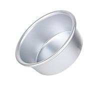 RASTKY Tortiera Rotonda Resistente in Lega di Alluminio per Casa o Pasticceria, Argento da 4,7 Pollici, Adatta per gli Amanti della Torta