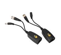 RASTKY Trasmettitore a Doppino Intrecciato Ricetrasmettitore Balun di Potenza Video 5 MP di Alta qualità per Trasmissione di Segnali HD-CVI/AHD/TVI/CVBS, 2 Coppie di Trasmettitori a Prova di Tuono