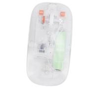 RASTKY Trasparente WirelessMouse con Ricevitore USB, 2,4 G, 3DPI, MOUSEPC e Laptop Ricaricabili (Bianco trasparente)