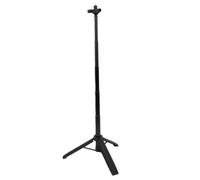 RASTKY Treppiede per Selfie Stick per Action Camera, Monopiede con Asta di Prolunga, Testa a Sfera Ruotabile a 360°, Blocco a Leva a Lunghezza Regolabile, Interfaccia a Vite da 1/4 di