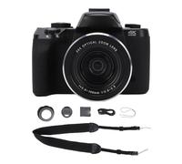RASTKY Videocamera 4K 75MP, Fotocamera Mirrorless con Doppio, Zoom Ottico e WiFi, Flash Esterno, per Fotografia di Viaggio Vlog con 19 Filtri, Batteria 3000mAH