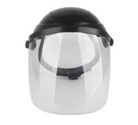 RASTKY Visiera per Molatura, Visiera Trasparente Resistente Alle Alte Temperature, Copertura Protettiva per gli Occhi per Saldatura a Gas, Taglio PVC, 34 Cm * 22 Cm per Saldatori, Falegnami (BLACK)