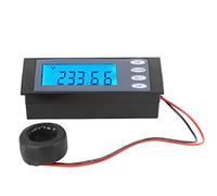 RASTKY Voltmetro Digitale PEACEFAIR AC 80-260V 100A da Pannello per Monitoraggio Domestico con Funzione di Risparmio Energetico Facile Installazione e Utilizzo