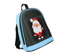 RASTKY Zaino LED Programmabile con Schermo Vibrante per la Promozione del Marchio Nei Festival, Portatile, Materiali PU/poliestere/cotone, Controllato App, per Appassionati di Motociclette