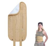 RASTOR OIL Pack Wrap - Wrap per la terapia dello stomaco della pancia, impacco sulle spalle della schiena, morbido cuscinetto assorbente, trattamento di erbe rilassante per uomini e donne, benessere