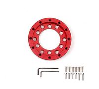 RASTP Piastra adattatore volante in alluminio da 70 mm, adattatore per volante da gioco per auto da corsa per Logitech G25 G27-rosso