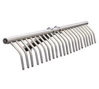 RASTRELLI IN ALLUMINIO BRIXO PER FIENO 22 DENTI LUNGHEZZA 77CM GIARDINAGGIO