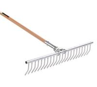RASTRELLI IN ALLUMINIO BRIXO PER FIENO CON MANICO CM77-H 140CM- Ø26 GIARDINAGGIO