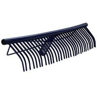 Brixo Rastrello per erba in acciaio 32 denti alti 60 cm