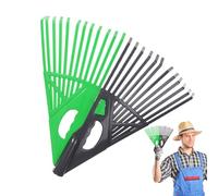 Rastrelli per prati, a forma di ventaglio, ergonomico, antiscivolo, per rimuovere la paglia, per cortili, balconi, terrazze, vialetti, cortili, portici