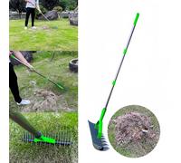 Rastrelli per Prati,Manico Ergonomico Antiscivolo per Attrezzi da Giardinaggio - Per Prati, Cortili e Aree Verdi | per Cortili Terrazze Balconi Piazzali Viali Aree Esterne