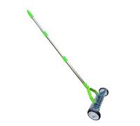 Rastrelli per prato | Regolabile in metallo per uso intensivo con ruote - Rastrello livellatore e scarificatore per prato - per foglie di giardino allentare il pavimento