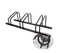 Rastrelliera Biciclette Rastrelliera multiuso per garage, cavalletto da parcheggio per biciclette rimovibile da 2-6 capacità, adatto per uso interno ed esterno(Black 3 racks)