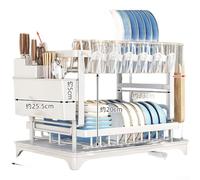 Rastrelliera da cucina da pavimento multifunzione per piatti, ciotola e bacchette (nero2)