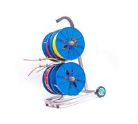 Rastrelliera for bobine di filo for carichi pesanti con assi multipli, supporto for rulli for cavi for la gestione dei cavi del giradischi, for officine o fabbriche in capannoni(45x45x81cm)