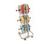 Rastrelliera For Bobine Di Filo Portatile, Dispenser For Rastrelliera For Bobine Multiple Con Ruote Di Bloccaggio, For Riporre Ed Erogare Facilmente Le Bobine(Can hold 6)