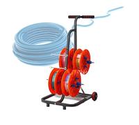 Rastrelliera for bobine di filo, Rastrelliera for cavi a 4/6 bobine, Distributore di bobine for carichi pesanti, Adatto for cantieri edili e industrie di vendita al dettaglio(4 reel)