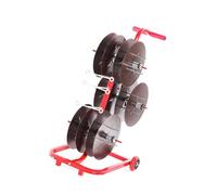 Rastrelliera for bobine di filo,Supporto for rulli for gestione cavi for giradischi,Rastrelliera for bobine di cavo regolabile for carichi pesanti,per elettricisti(46.5x48x92cm)