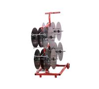 Rastrelliera for bobine di filo,Supporto for rulli for gestione cavi for giradischi,Rastrelliera for bobine di cavo regolabile for carichi pesanti,per elettricisti(74x49x90cm)