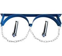 Rastrelliera for bombole di gas in acciaio con catene for 1-3 bottiglie da 35-92 cm(2 Bottles 65cm)