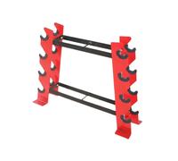 Rastrelliera For Manubri A 4 Livelli, Organizer For Attrezzature Da Palestra, Supporto Verticale Salvaspazio, Capacità Di Peso 150 Kg, Può Contenere 8-15