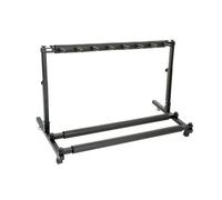 ,Rastrelliera for racchette da badminton in ferro, regolabile in altezza, supporto for racchetta da tennis da pavimento for allenamento in garage for palestra e scuola(90.5x43.5x40-55cm)