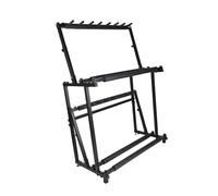 ,Rastrelliera for racchette da badminton in ferro, regolabile in altezza, supporto for racchetta da tennis da pavimento for allenamento in garage for palestra e scuola(90.5x43.5x113-127cm)