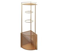 Rastrelliera for Racchette da Tennis, Portapalle, con cestino portaoggetti superiore, organizer for palestra, non richiede montaggio for baseball, tennis e badminton.(Gold)