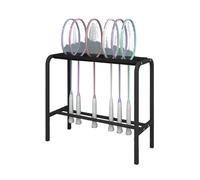 Rastrelliera For Racchette Da Tennis,Rastrelliera For Racchette Sportive,Espositore For Racchette Da Badminton,Contiene 15-20 Racchette,per Palestra Tennis Club,Peso Del Cuscinetto 10 Kg(Black)
