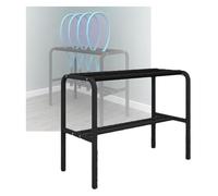 Rastrelliera for Racchette da Tennis, Supporto for racchette da tennis, capacità 20 rastrelliere, espositore for racchette da badminton resistente con braccioli in schiuma.(Black)
